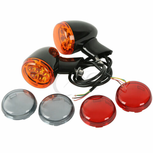 Voodoo Cycle House Custom Bullet Turn Signals / Brake Lights For Harley-Davidson - Custom Applications