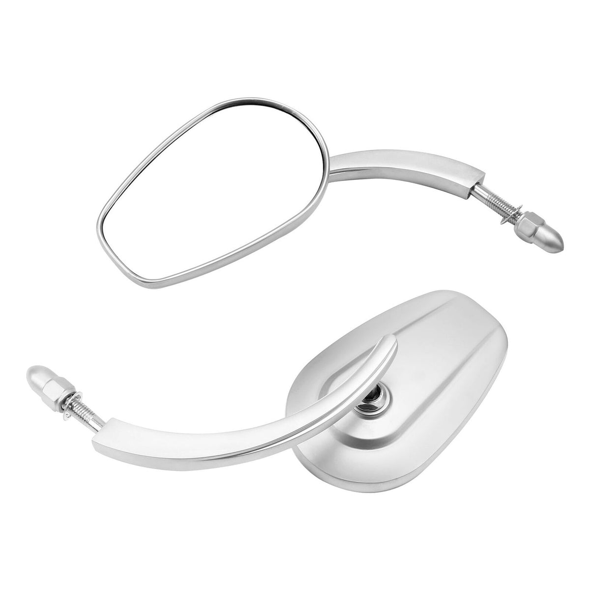 Chrome Round Motorcycle Mirrors – Fits Harley-Davidson Softail Deluxe FLSTN