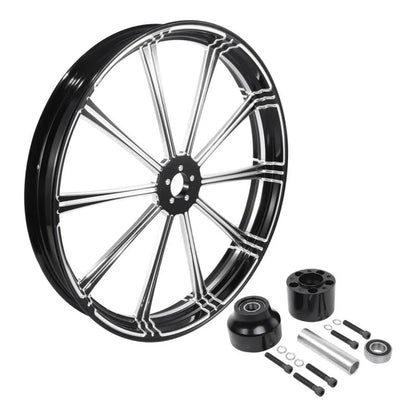 Voodoo Cycle House Custom 26"x3.5" Front Wheel & Hub Assembly For Harley-Davidson & Custom Applications Touring Road King Street Glide 2008-UP