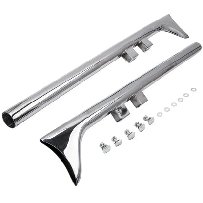 Voodoo Cycle House Custom 33" Fishtail Exhaust Muffler Pipe Slip-On Fit for 1995-2006 for Harley Touring Motorcycles