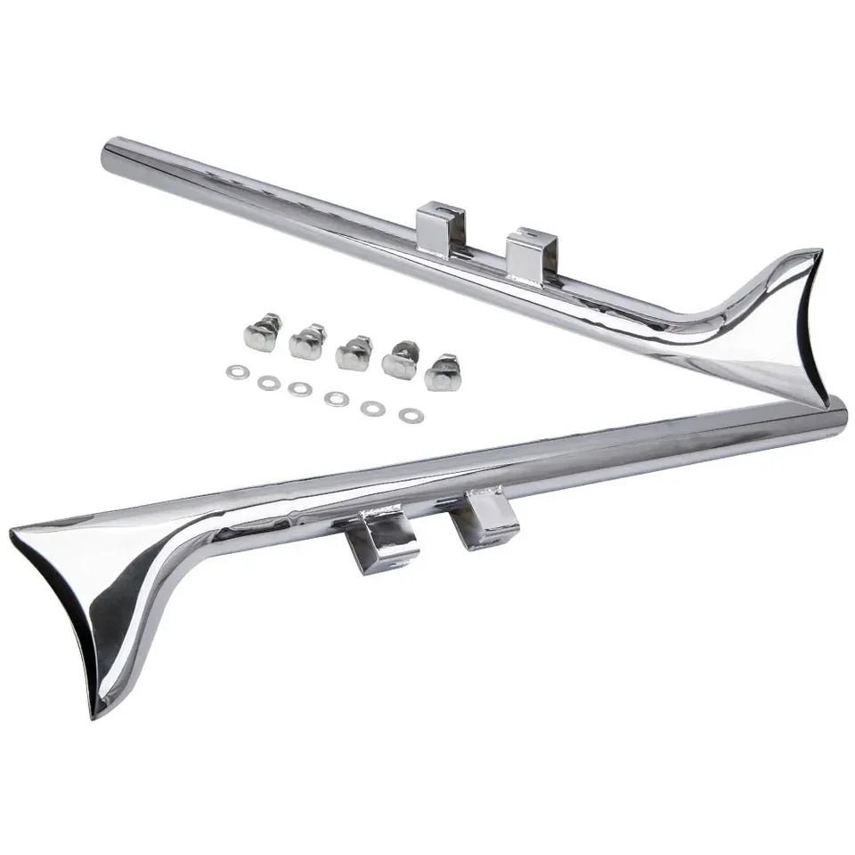 Voodoo Cycle House Custom 33" Fishtail Exhaust Muffler Pipe Slip-On Fit for 1995-2006 for Harley Touring Motorcycles