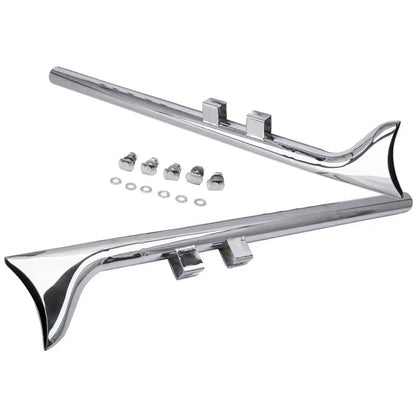 Voodoo Cycle House Custom 33" Fishtail Exhaust Muffler Pipe Slip-On Fit for 1995-2006 for Harley Touring Motorcycles