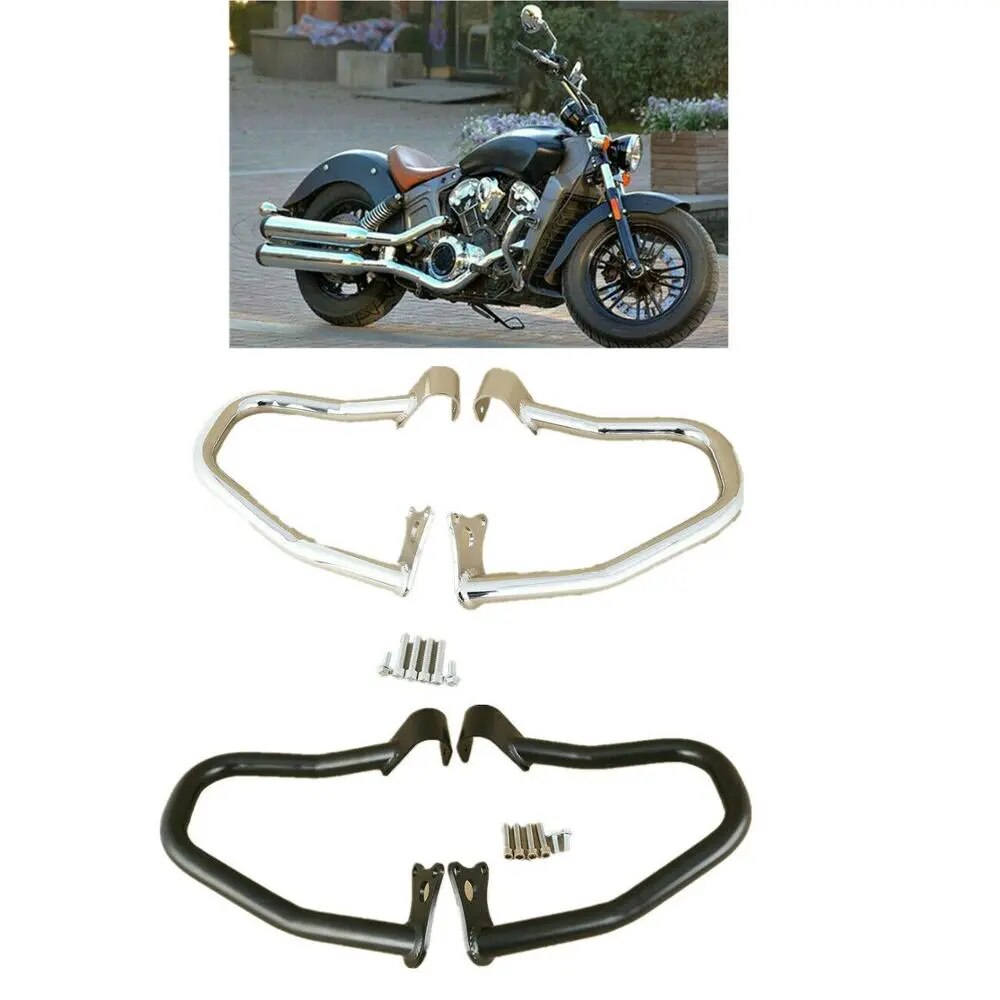 Voodoo Cycle House Custom Highway Crash Bar Kit For Indian Scout 2015-2020 Sixty 2016-2020 Bobber 2018-2020