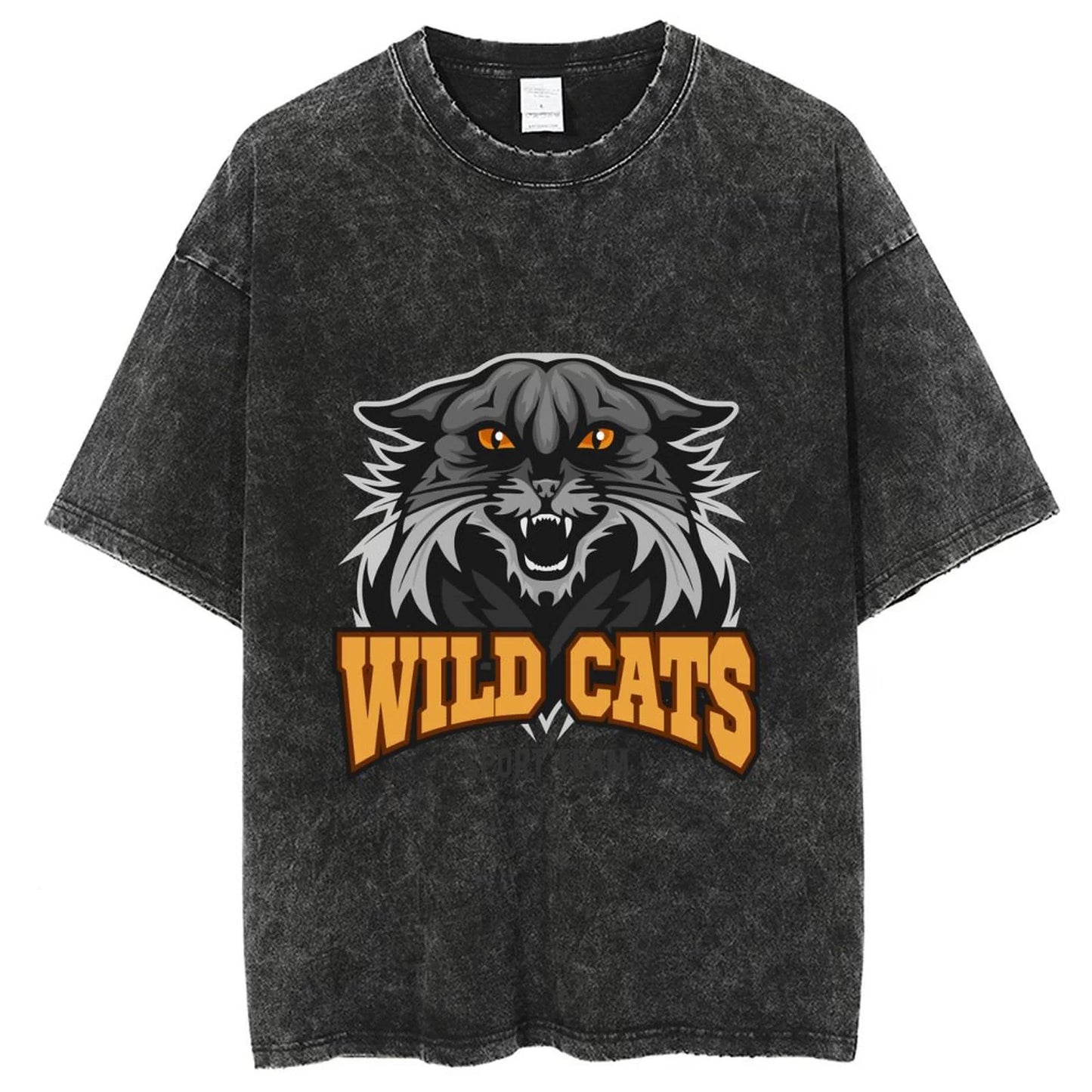 VOODOO MACHINE CO.  American Retro Washed Distressed Short Sleeve T-Shirt