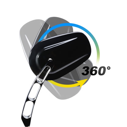 Voodoo Cycle House Custom Mirrors For Harley-Davidson & Custom Applications Touring Street Electra Glide Road King Sportster 883 1200 Dyna Fat Boy Bob Heritage Softail