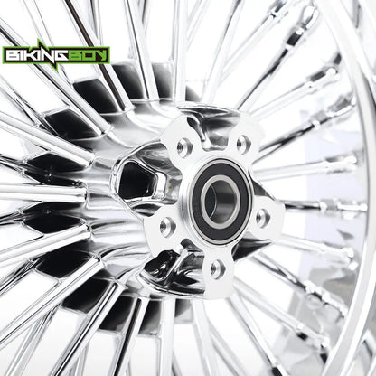 Voodoo Cycle House Custom Wheels For Touring Bagger Electra Glide FLHT Road King FLHR Street Glide FLHX 84-08 Front 16" 3.5" Rear 16" 3.5" 5.5" Wheel Rim Hub