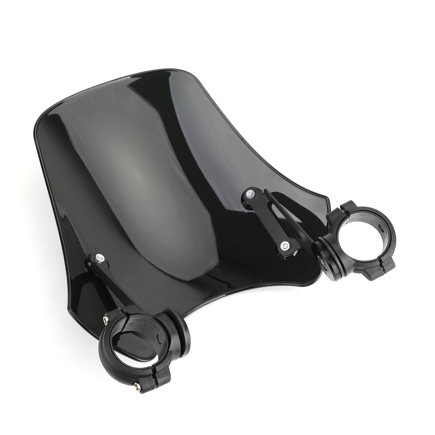 VOODOO CYCLE HOUSE ABS Motorcycle Windscreen Windshield for Harley Dyna Softail Models Black