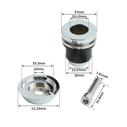 Voodoo Cycle House Quick Release Saddlebag Mounting Spools Kit For Indian Scout 2015-2020 Sixty 2016-2020