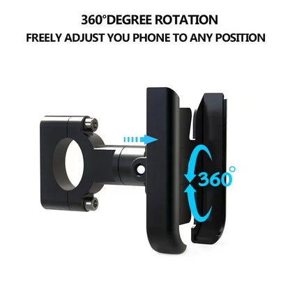 Voodoo Cycle House Indian FTR 1200 S FTR1200 Carbon / Rally Chief VINTAGE Scout CNC Handlebar - Mirror Mount Mobile Phone Holder