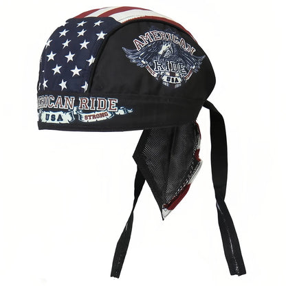VOODOO MACHINE CO.  Motorcycle riders American Eagle Headwrap