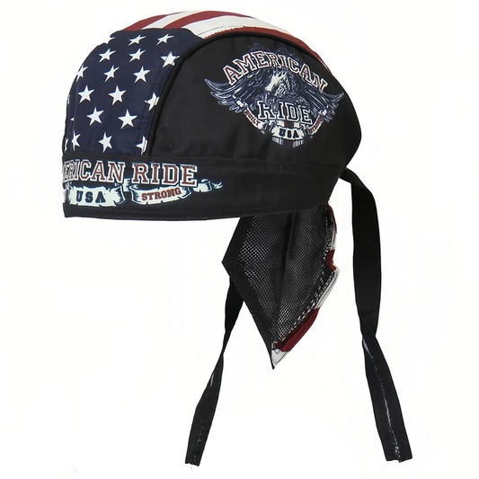 VOODOO MACHINE CO.  Motorcycle riders American Eagle Headwrap