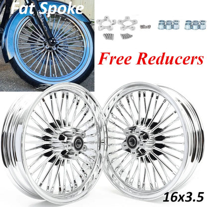 Voodoo Cycle House Custom Wheels For Touring Bagger Electra Glide FLHT Road King FLHR Street Glide FLHX 84-08 Front 16" 3.5" Rear 16" 3.5" 5.5" Wheel Rim Hub