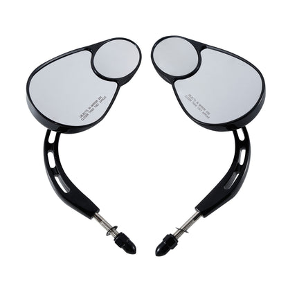 Voodoo Cycle House Custom Split Vision Mirrors For Harley-Davidson Touring Electra Street Glide Road King Fat Bob Boy Sportster 883 1200 Softail