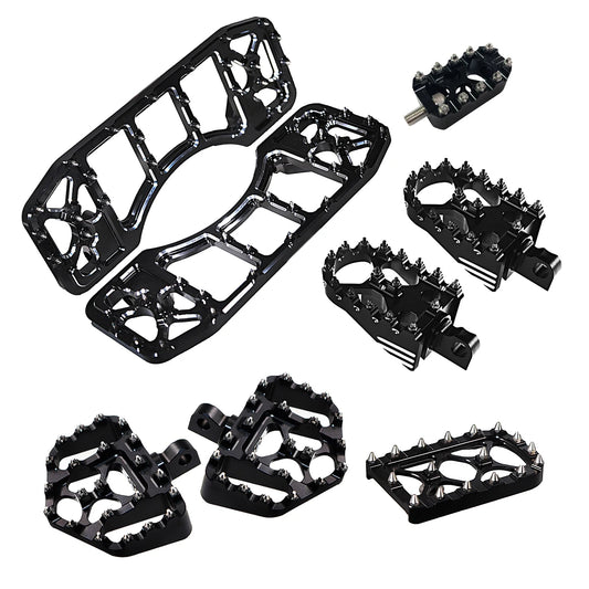Voodoo Cycle House Custom Floorboards Foot Pegs Footrest Pedals Shifter Pegs For Harley Touring Road Glide FLT 1986-2023 Softail FL Dyna FLD Motorcycle