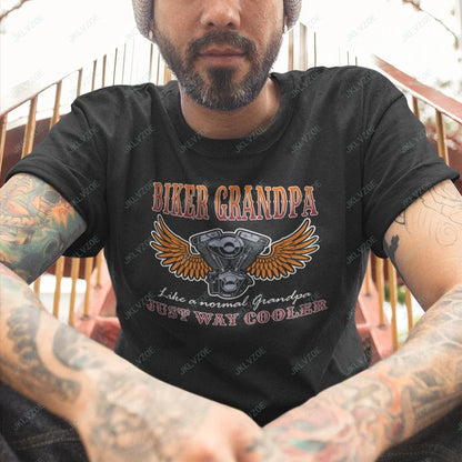 Voodoo Machine CO. Biker Grandpa Motorcycle T-shirt