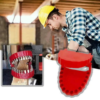 Funny Teeth Denture Drill Bit Holder Fits 1/4 Inch Hex Bit Drive Bit Adapter Tools