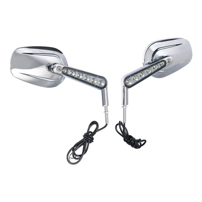Voodoo Cycle House Custom Mirrors With LED Turn Signals For Harley-Davidson V ROD VRSCF 2009-2017 2016 2014 2010 2008