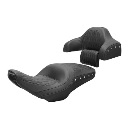 Voodoo Cycle House Custom Driver & Passenger Seat For Indian Chieftain 2014-2022 Roadmaster 2015-2022 Springfield Vintage Dark Horse