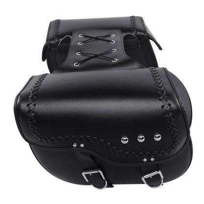 Voodoo Cycle House Custom Leather Saddlebags For Harley-Davidson & Custom Applications Dyna 2008-2017 Sportster 1982-2018 Softail 1984-1999