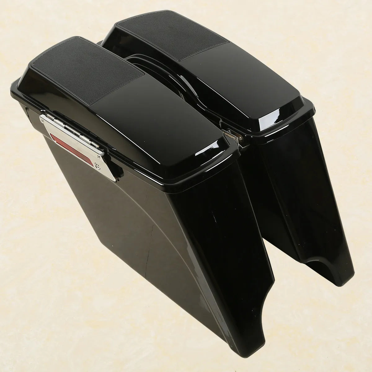 Voodoo Cycle House Custom 5" Stretched Saddlebags With 6x9 Speaker Lids For Harley-Davidson Touring Models Street Electra Glide Road King 1993-2013