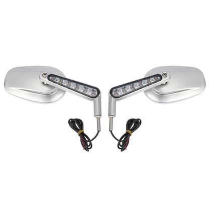 Voodoo Cycle House Custom Mirrors With LED Turn Signals For Harley-Davidson V ROD VRSCF 2009-2017 2016 2014 2010 2008