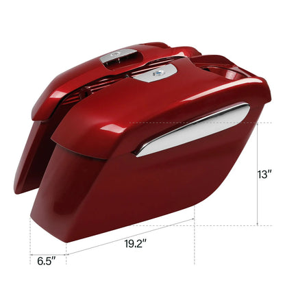 Voodoo Cycle House Custom Factory Painted Saddlebags With 6.5'' Speaker Cutouts For Indian 2019-2022 Chieftain Roadmaster Limited Challenger Springfield Dark Horse Elite