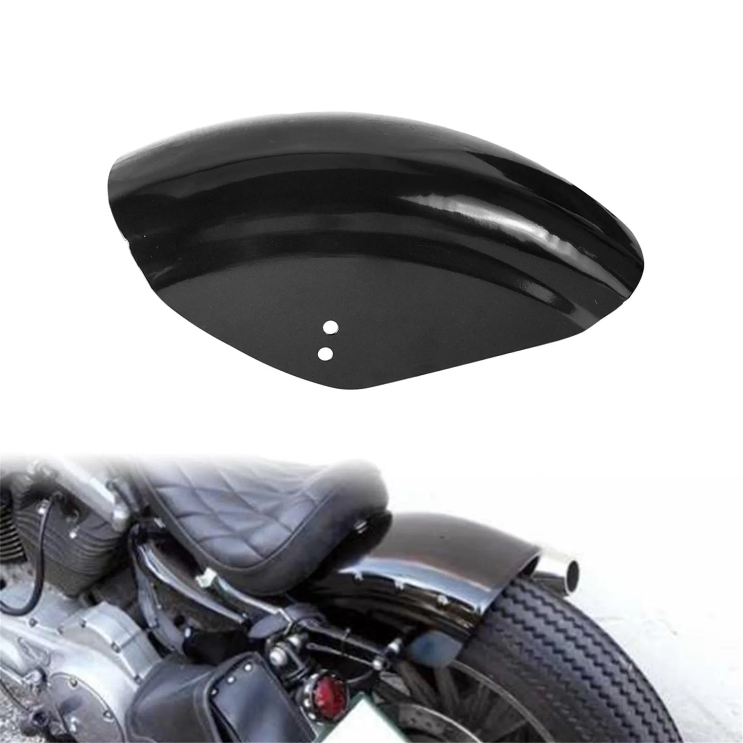 Voodoo Cycle House Custom Motorcycle Rear Fender For Harley Sportster XL883 1200 72 48