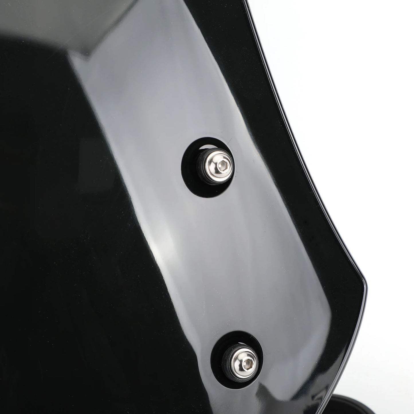 VOODOO CYCLE HOUSE ABS Motorcycle Windscreen Windshield for Harley Dyna Softail Models Black