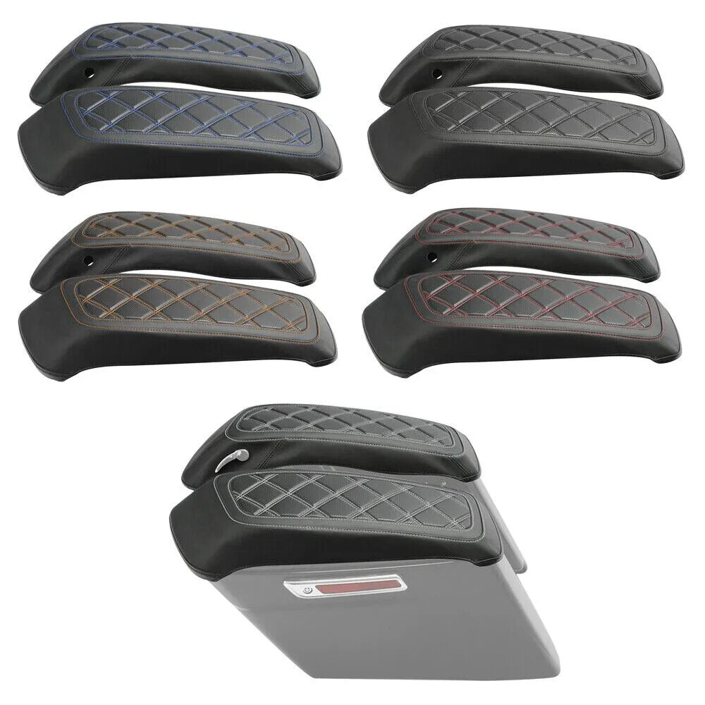 Voodoo Cycle House Saddlebag Lid Covers For Harley-Davidson Touring Models Road King Street Glide 2014-UP