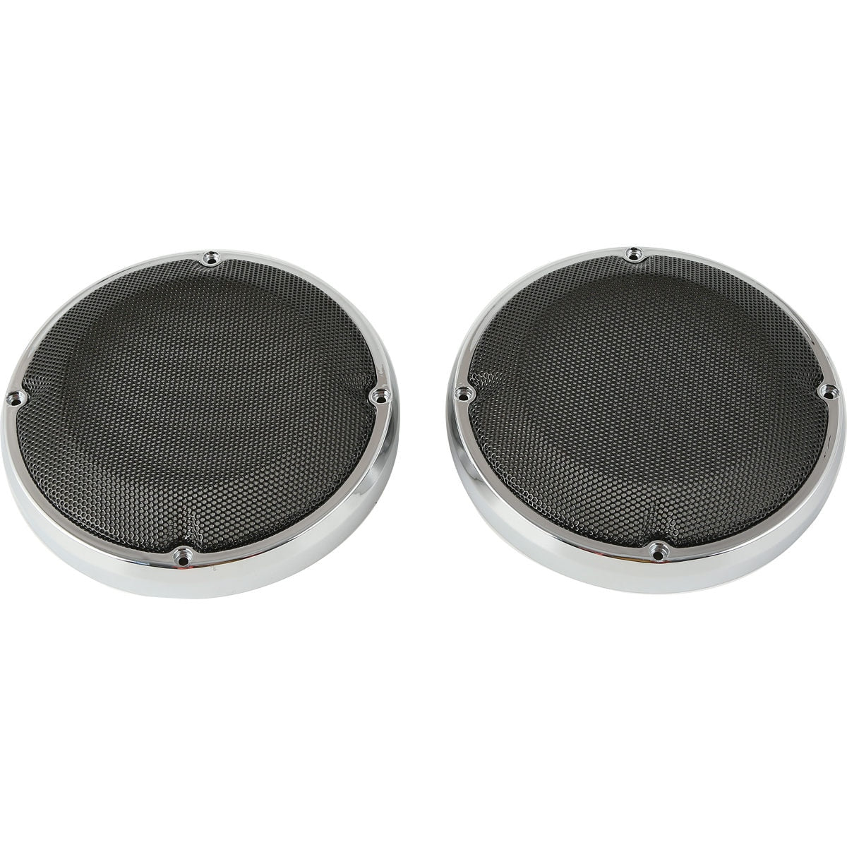 Voodoo Cycle House 6.5" Saddlebag Lid Speaker Grills For Harley-Davidson Touring Models Street Electra Glide Road King 1983-UP