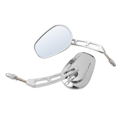 Voodoo Cycle House Custom Mirrors For Harley-Davidson & Custom Applications Touring Street Electra Glide Road King Sportster 883 1200 Dyna Fat Boy Bob Heritage Softail