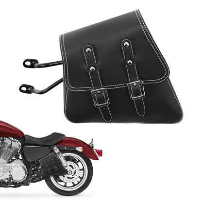 Voodoo Cycle House Custom Leather Side Saddlebag For Harley-Davidson & Custom Applications Sportster XL 883 1200 2007-UP