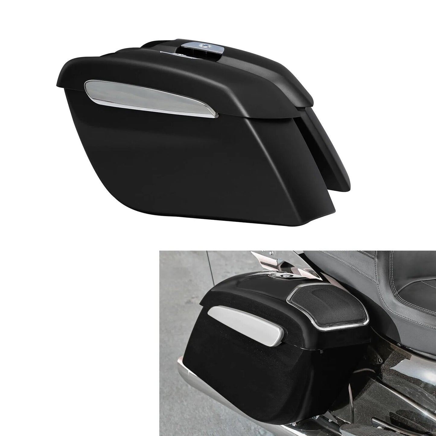 Voodoo Cycle House Custom Factory Painted Saddlebags With 6.5'' Speaker Cutouts For Indian 2019-2022 Chieftain Roadmaster Limited Challenger Springfield Dark Horse Elite