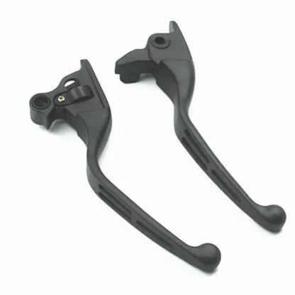 Voodoo Cycle House Custom Chrome/Black Slotted Clutch/Brake Levers For Harley Street  Road Glide FLHX FLTR Touring Trike models