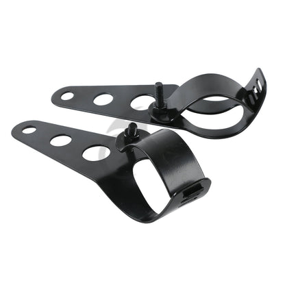 Voodoo Cycle House Custom Headlight Mount Bracket For Harley-Davidson & Custom Applications using 
35-43mm Fork Tubes