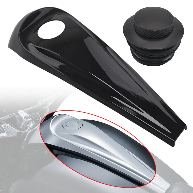 Voodoo Cycle House Custom Smooth Dash Fuel Tank Console Trim Panel Kit For Harley Touring Glides Road King 2008 Up