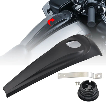 Voodoo Cycle House Custom Smooth Dash Fuel Tank Console Trim Panel Kit For Harley Touring Glides Road King 2008 Up