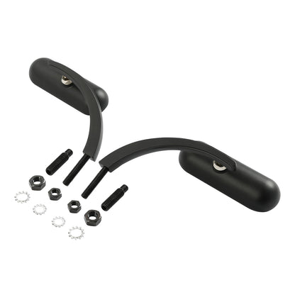 Voodoo Cycle House Custom Mini Oval Mirrors For Harley-Davidson & Custom Applications Heritage Softail Sportster Dyna Road King