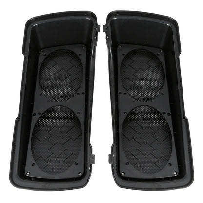 Voodoo Cycle House Custom Dual 6"x9" Saddlebag Speaker Lids For Harley-Davidson Touring Models Road King Street Glide 1993-2013