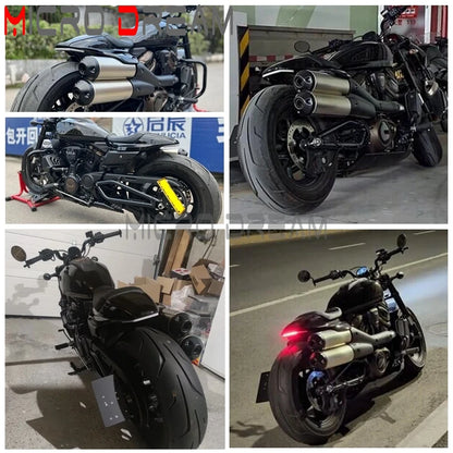 Voodoo Cycle House Rear LED Brake Turn Signal Tail Light Fender Eliminator For Harley Sportster S 1250 RH1250S 2022-2025