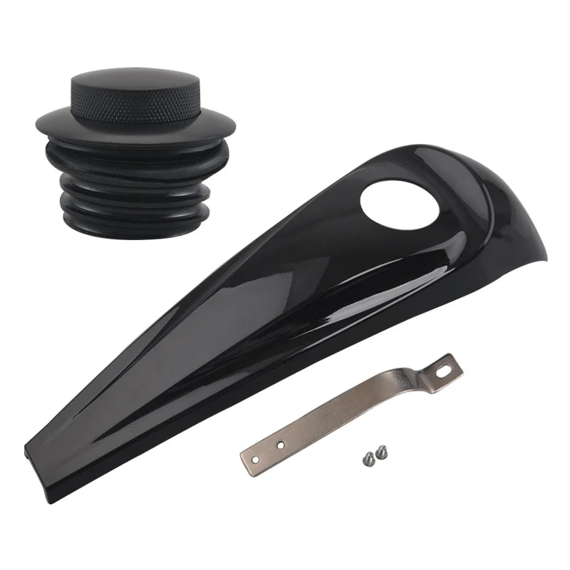 Voodoo Cycle House Custom Smooth Dash Fuel Tank Console Trim Panel Kit For Harley Touring Glides Road King 2008 Up