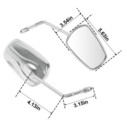 Voodoo Cycle House Custom Mirrors For Harley-Davidson & Custom Applications Sportster Dyna Softail Touring Road King Street Glide
