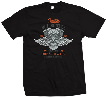 VOODOO CYCLE HOUSE Biker Men Women Cotton Assorted T-Shirts Motorcycle Cafe Racer Chopper Classic Big Size Tee New Arrival Motorcycle Top S-4XL