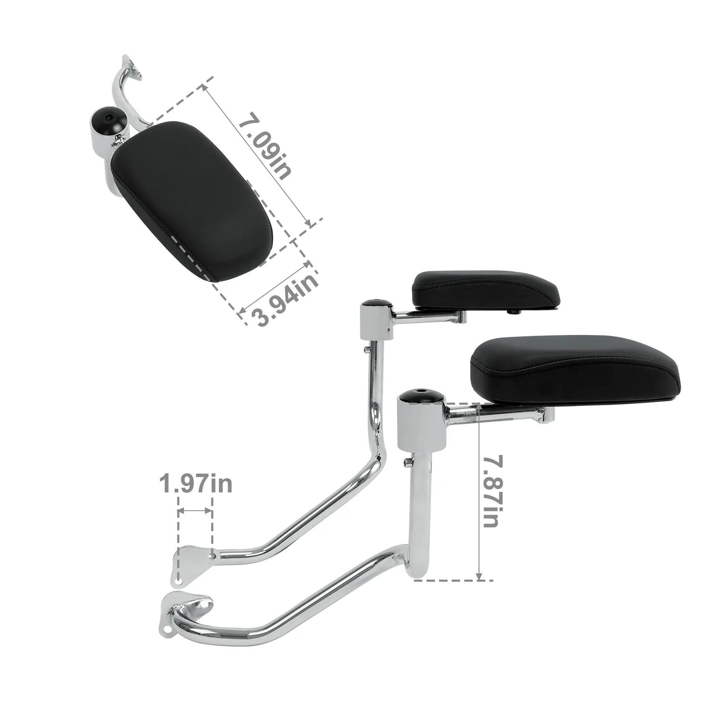 Voodoo Cycle House Rear Passenger Armrest For Indian Chieftain 2014-UP Dark Horse Roadmaster Challenger Springfield