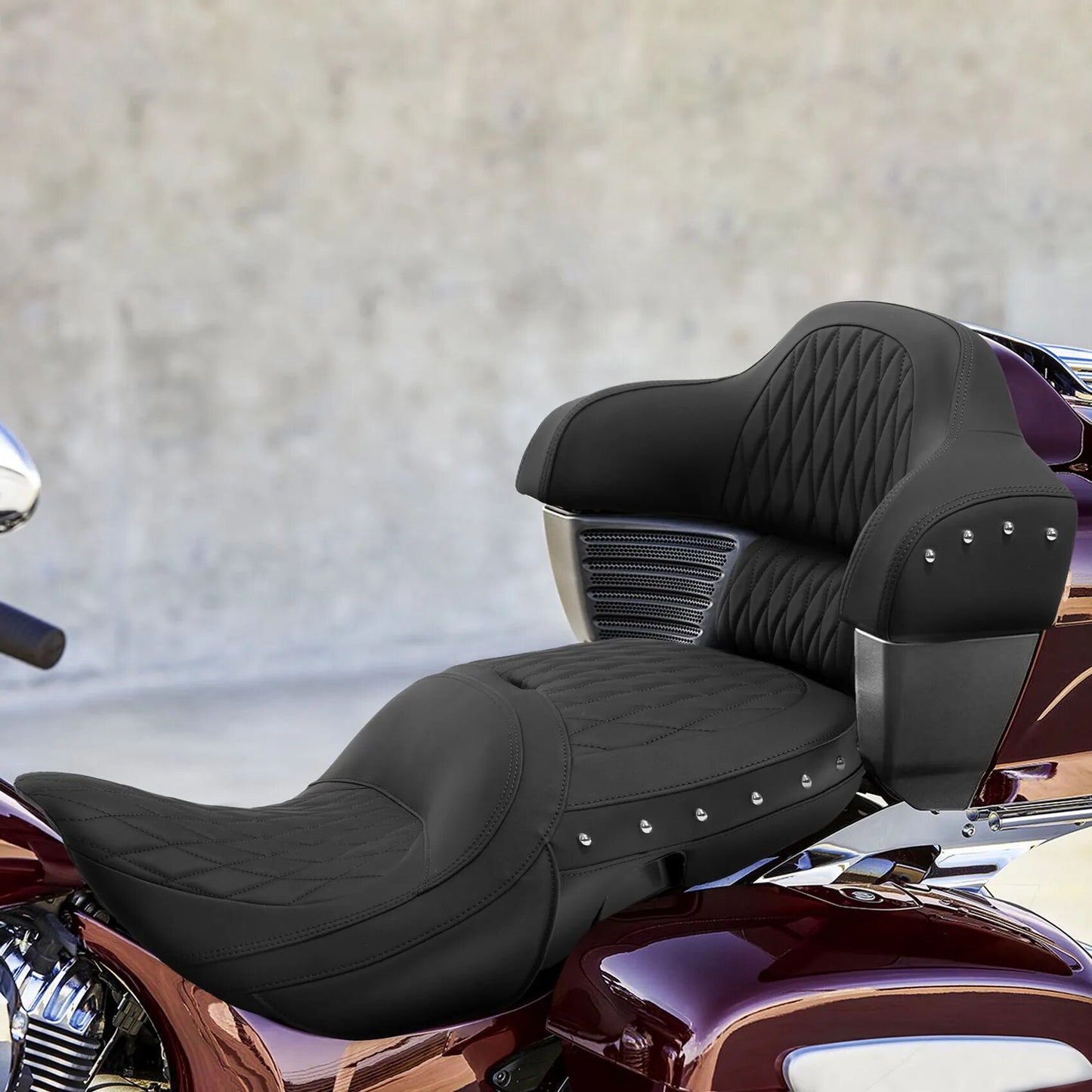 Voodoo Cycle House Custom Driver & Passenger Seat For Indian Chieftain 2014-2022 Roadmaster 2015-2022 Springfield Vintage Dark Horse