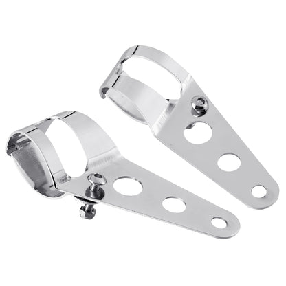 Voodoo Cycle House Custom Headlight Mount Bracket For Harley-Davidson & Custom Applications using 
35-43mm Fork Tubes