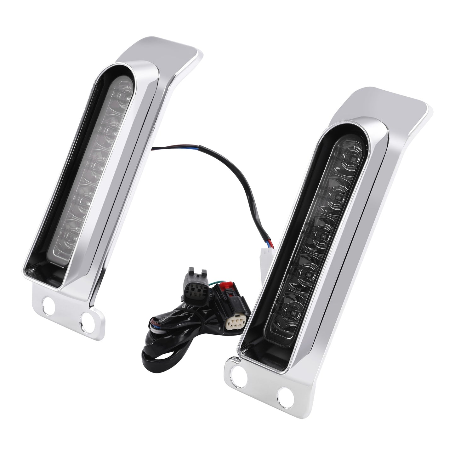 Voodoo Cycle House Custom LED Saddlebag Support Lights For Harley-Davidson Touring Models