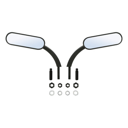 Voodoo Cycle House Custom Mini Oval Mirrors For Harley-Davidson & Custom Applications Heritage Softail Sportster Dyna Road King