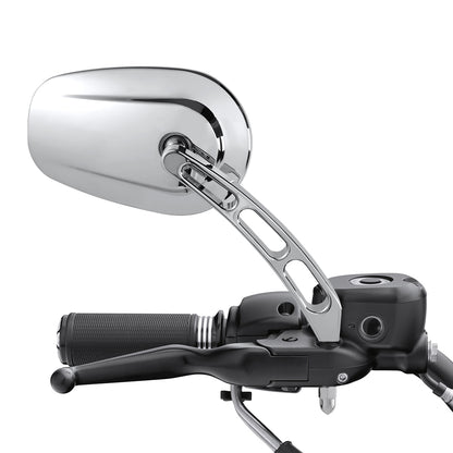 Voodoo Cycle House Custom Mirrors For Harley-Davidson & Custom Applications Touring Street Electra Glide Road King Sportster 883 1200 Dyna Fat Boy Bob Heritage Softail
