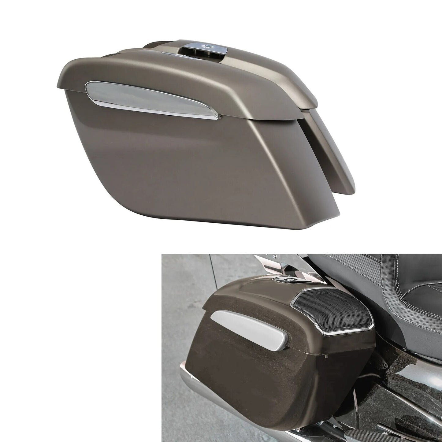 Voodoo Cycle House Custom Factory Painted Saddlebags With 6.5'' Speaker Cutouts For Indian 2019-2022 Chieftain Roadmaster Limited Challenger Springfield Dark Horse Elite